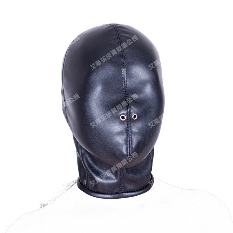 Sex Products Soft PU Leather Mask Bdsm Bondage Hood Blindfold Toys For Couples Adult Games Fantasy Cosplay Slave Kit | Красота и