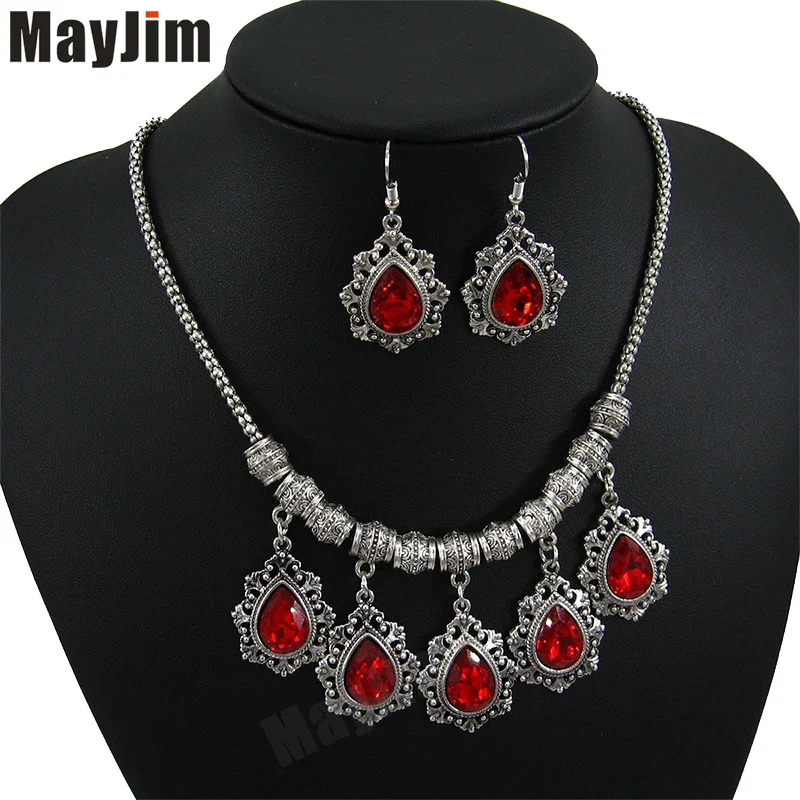 MayJim Заявление ожерелье моды ювелирных изделий цепи большой хрустальный Кулон