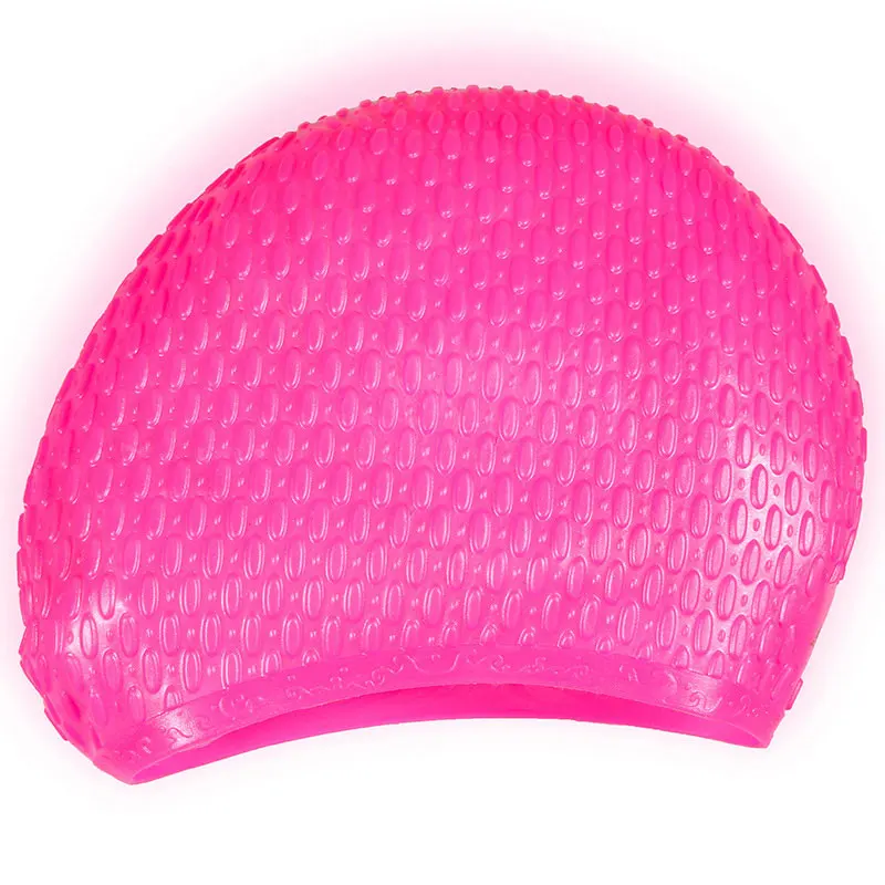 Pink Lurehooker силиконовые водонепроницаемые шапочки для купания, защищающие уши, длинные волосы, для спорта, плавания, бассейна, шапка для плавания, для мужчин, женщин, взрослых - Цвет: Pink