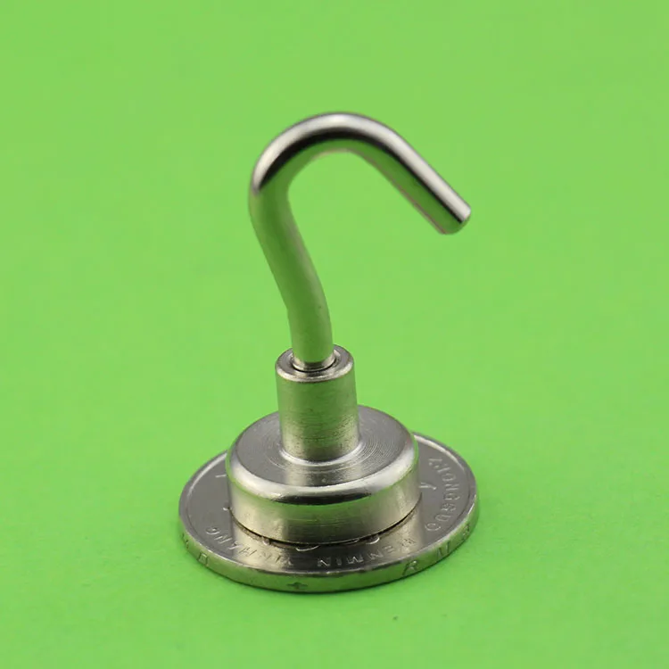 Суперсиловой крюк D16mm неодимовый спасательный магнит из железа и бора круглый