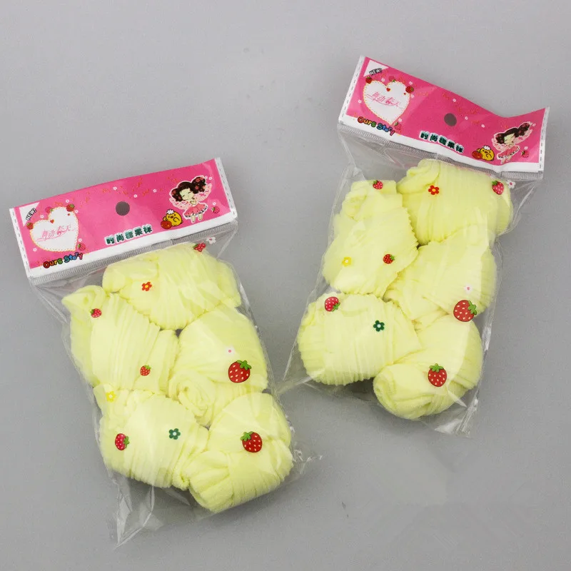 yellow 1-13 лет, 5 пар/лот, новые милые носки для малышей на весну и лето, ультратонкие повседневные сетчатые носки для мальчиков и девочек, детские хлопковые носки - Цвет: yellow