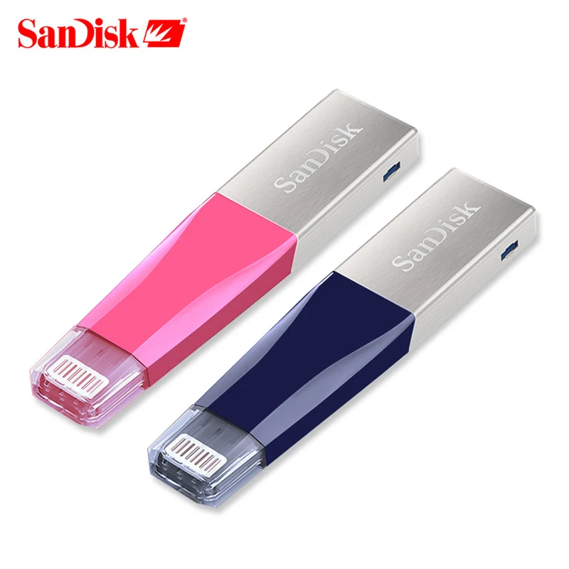 SanDisk SDIX40 USB флеш-накопитель 128 ГБ iXPand OTG разъем Lightning 3 0 Флешка 32 Гб 64 usb флешка MFi для
