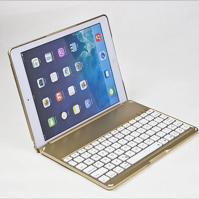 2 в 1 беспроводная bluetooth клавиатура чехол для iPad Air 5 9 7 дюйма модный тонкий