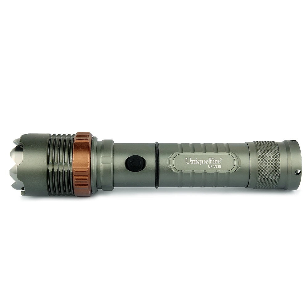 Мини фонарик Uniquefire V23B темно серый 3 Mode светодиодный масштабируемый