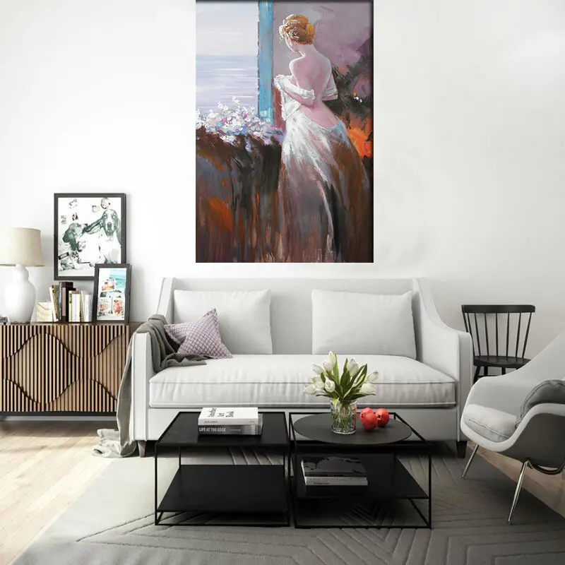 Портретные модные картины ручной работы декоративная картина для спальни боди