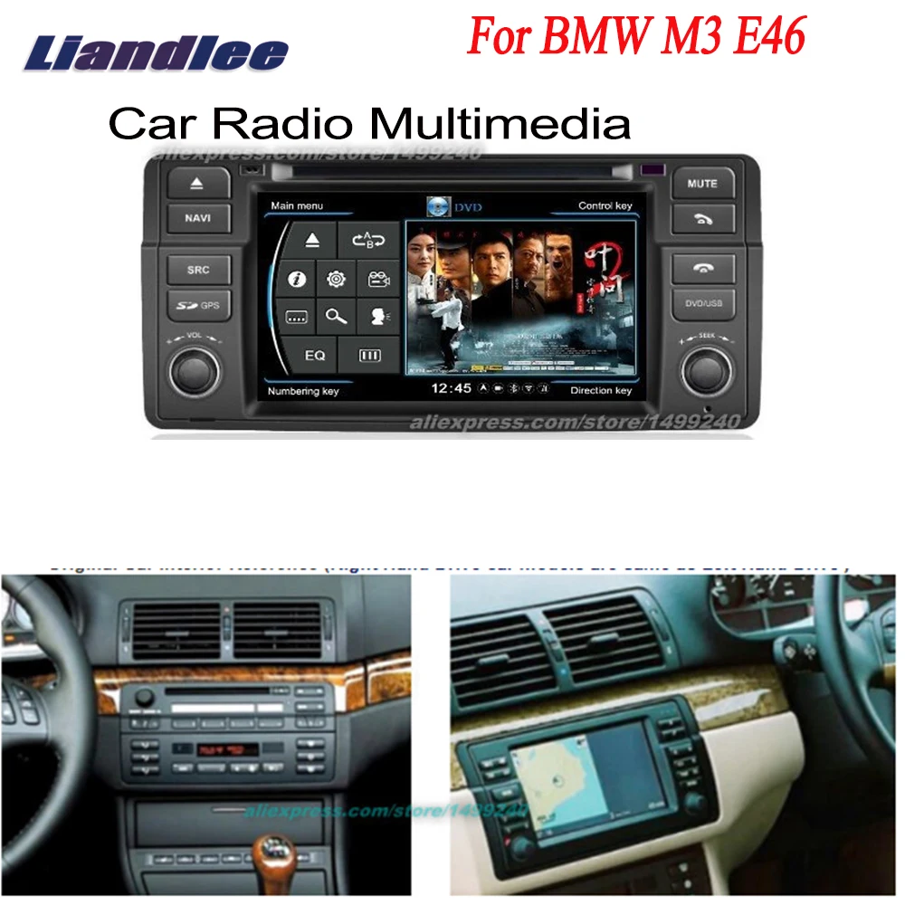 Liandlee для BMW M3 E46 2001 ~ 2006 Автомобильная навигационная система GPS + радио ТВ DVD iPod BT 3G WIFI