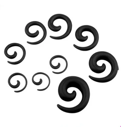706 Модные индивидуальные акриловые спиральные ушные затычки в виде улитки 2
