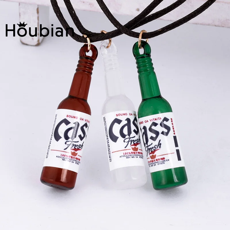 Houbian Новый бутылка пива короткие Цепочки и ожерелья Творческий узкого места цепи