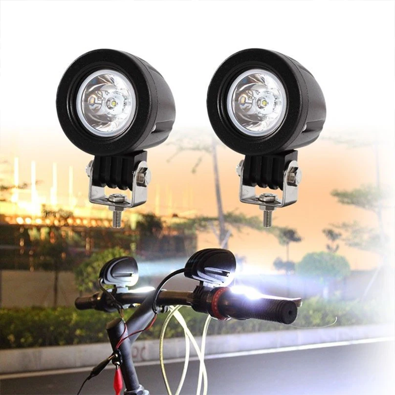 

2Pcs 2'' 10W LED Work Light Spot Offroad Driving Fog Lamp Motorcycle 4WD UTE