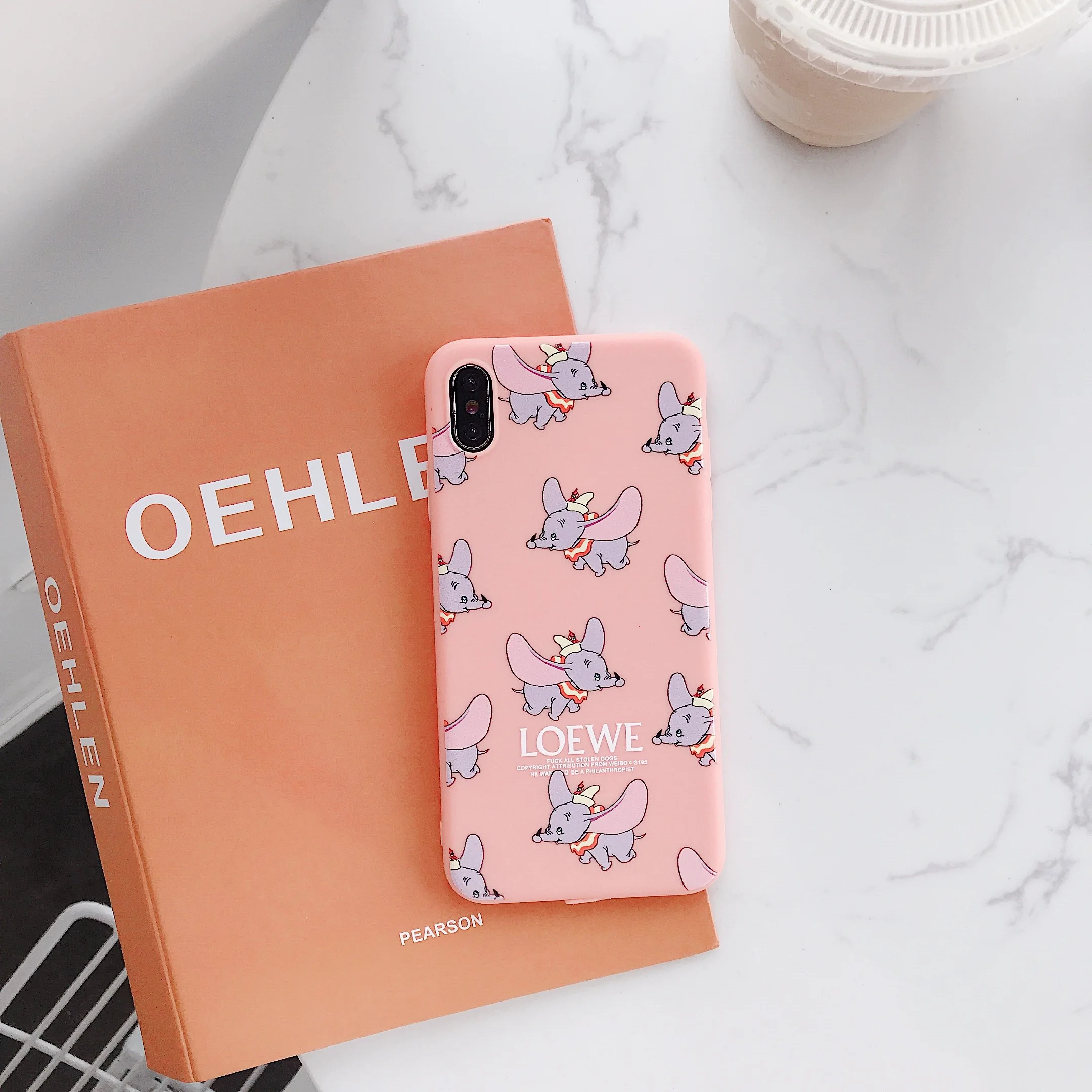 3 Чехол для телефона с парой мультиков Dumbo для iphone X XS MAX XR 7 8 6 S Plus Милая забавная мягкая задняя крышка из ТПУ с изображением слона конфет - Цвет: 3