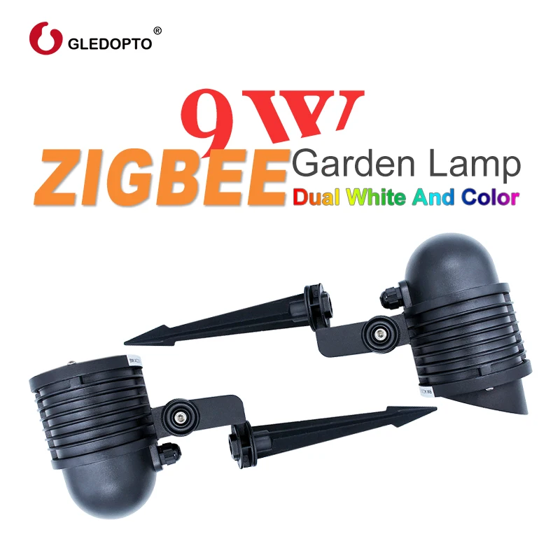 Уличная умная Светодиодная лампа ZIGBEE 9 Вт rgbww/cw садовая лампа AC100-240V работает с echo plus Австралия ЕС ВБ США вилка ZIGBEE световая линза зажигалка