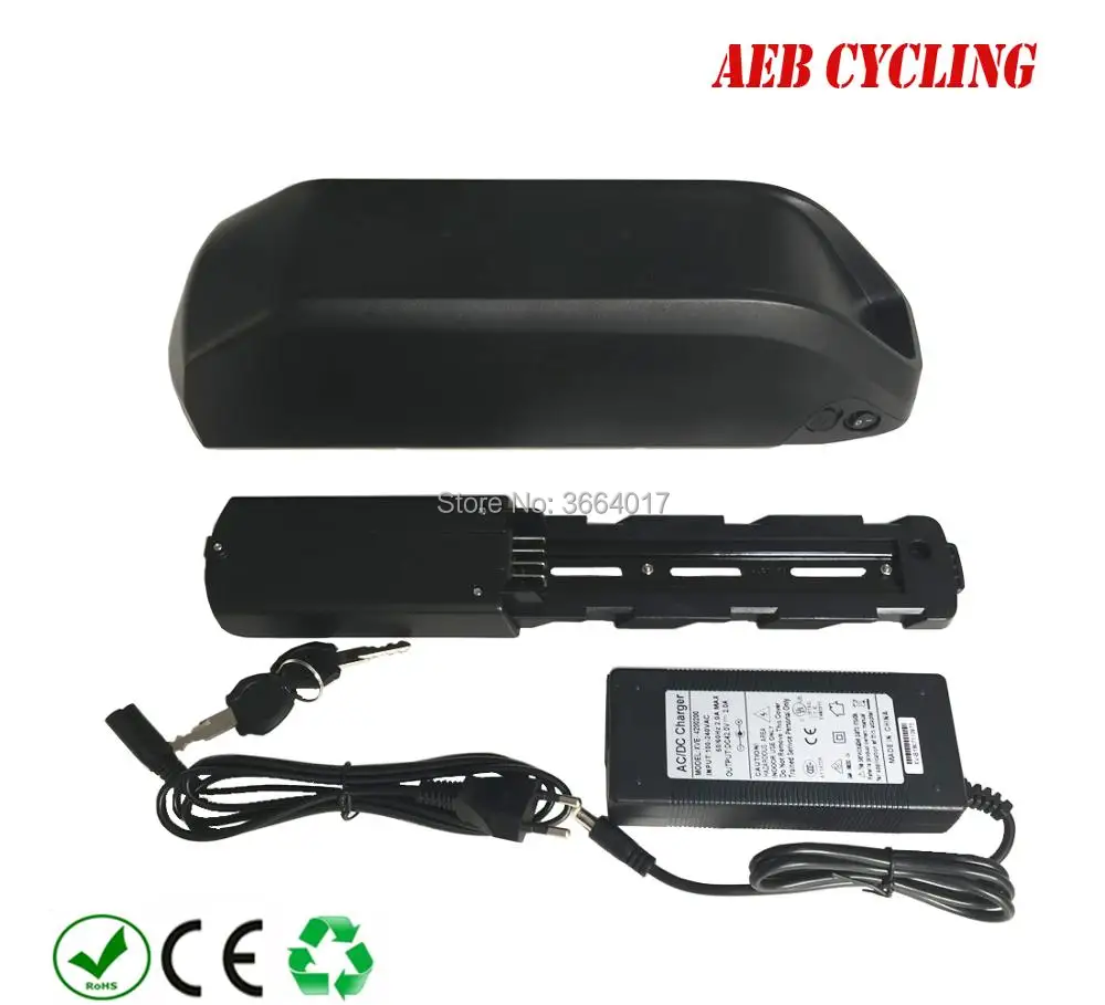 

Free shipping 250W 350W 500W 36V 15.6Ah/17.4Ah/19.2Ah/19.8Ah/20Ah/21Ah ebike Lithium ion polly-2 down tube rechargeable battery