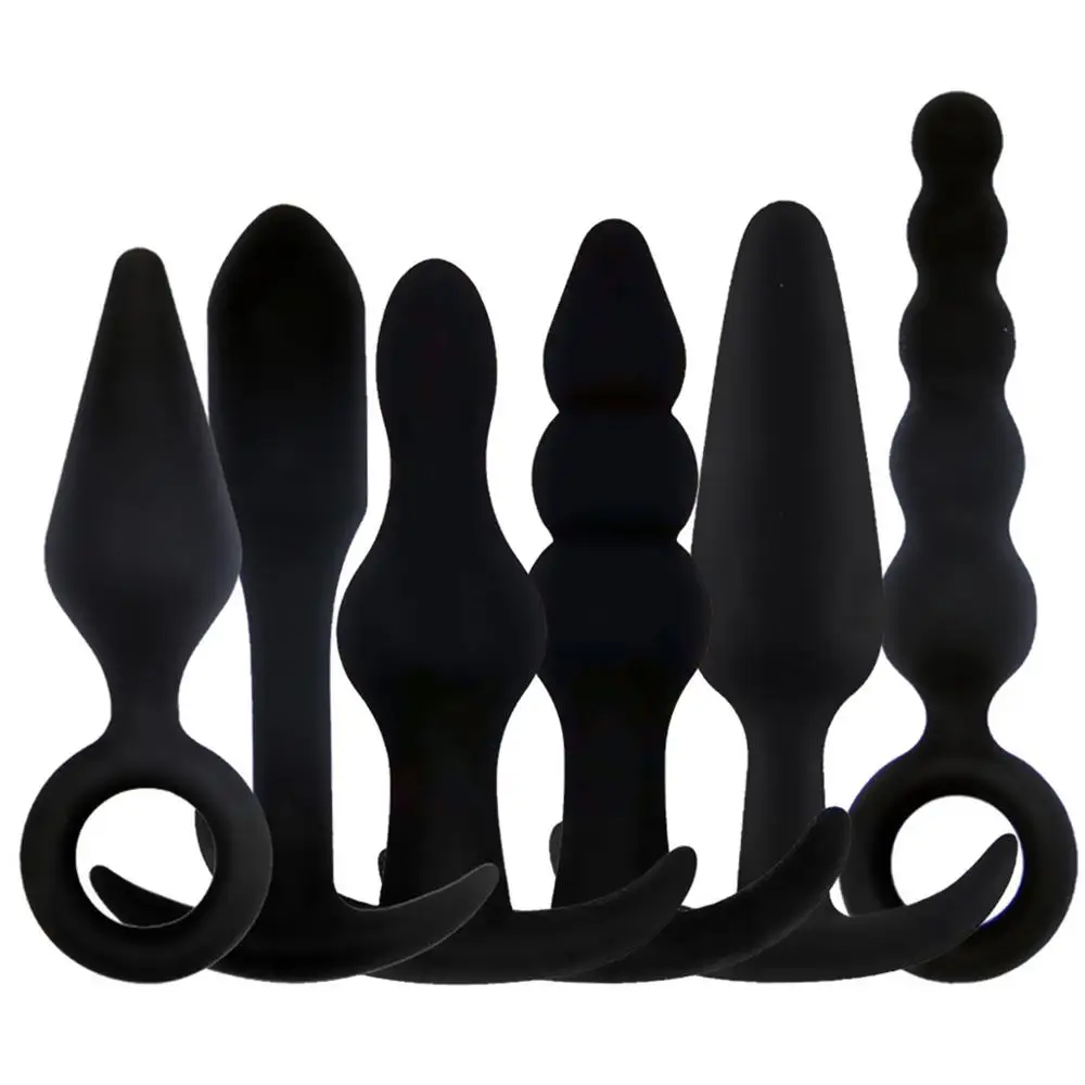 Анальная секс-игрушка анальная пробка с длинными бусинами мужской массажер