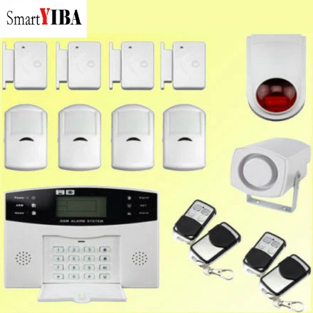 SmartYIBA беспроводной проводной GSM SMS домашней безопасности охранная сигнализация
