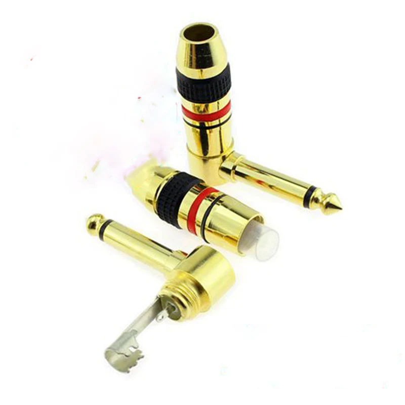 

50pcs/lot High-end 6.35 Microphone/ Amplifier/ Guitar Audio Connector 6.5 Big Two Core Plug Single Track