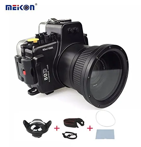 Чехол для подводной камеры SeaFrogs 40 м Canon EOS 80D водонепроницаемые сумки чехол + WA 006