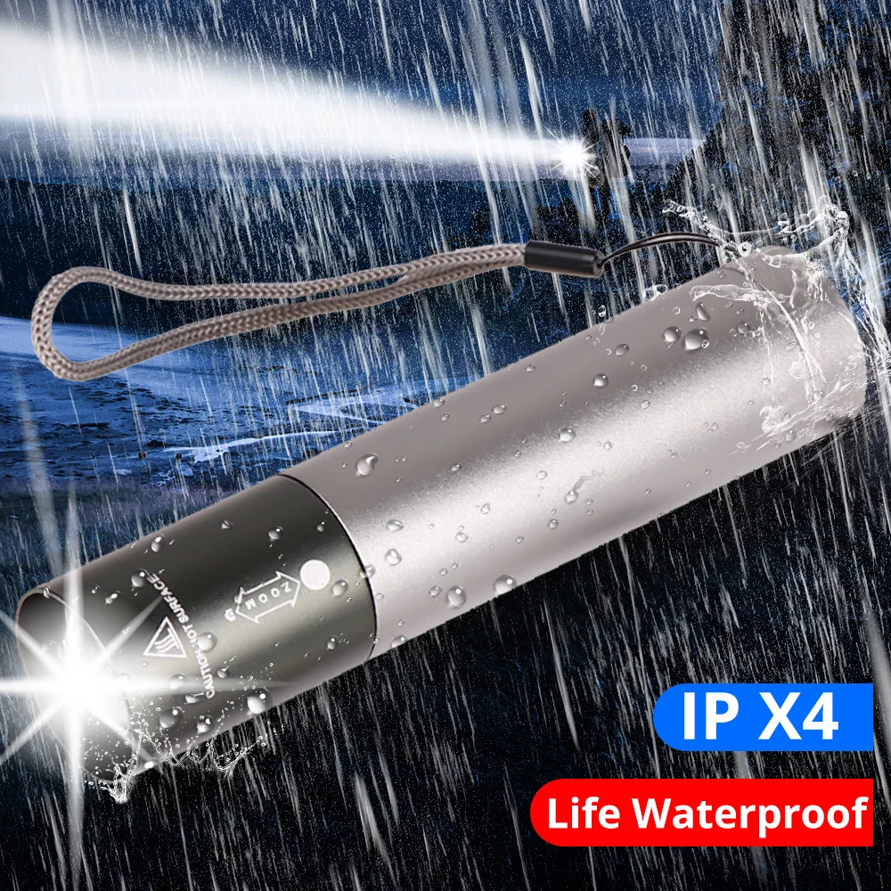 1200 мАч мощный перезаряжаемый USB СВЕТОДИОДНЫЙ светильник-Вспышка водонепроницаемый мини-фонарь с зумом портативный COB велосипедный походный светильник банковская лампа