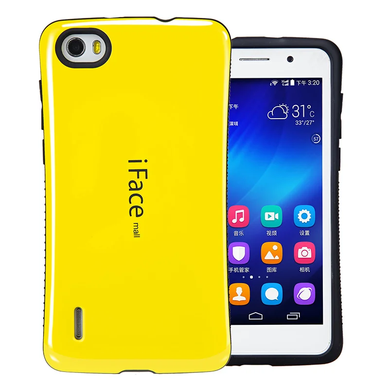 Sinbeda Высокое качество iFace для Huawei Honor 6 7 амортизирующий бампер задняя крышка