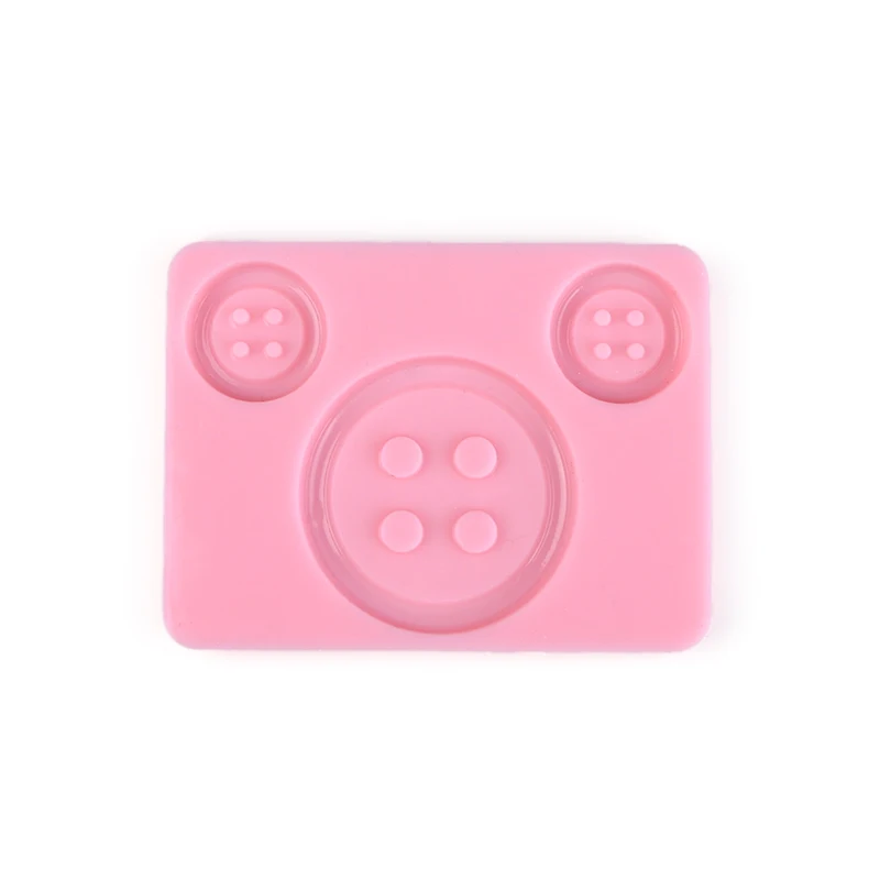 1 pcs Big 2 Small Buttons Shapes Cake Mold Silicone Chocolate Fondant Candy Mould Baking Jelly Ice Decor Tools | Дом и сад