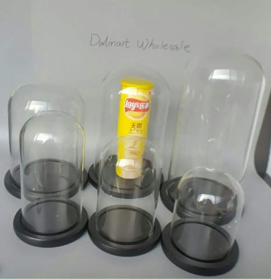 Стеклянный купол с черной деревянной пластиной диаметр 12 15 18 20 см 2 шт.|glass cover|glass