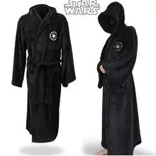 High Quality  flannel Terry Adult Halloween Bathrobe Jedi Robes Cosplay Costume Man Pajamas Lady