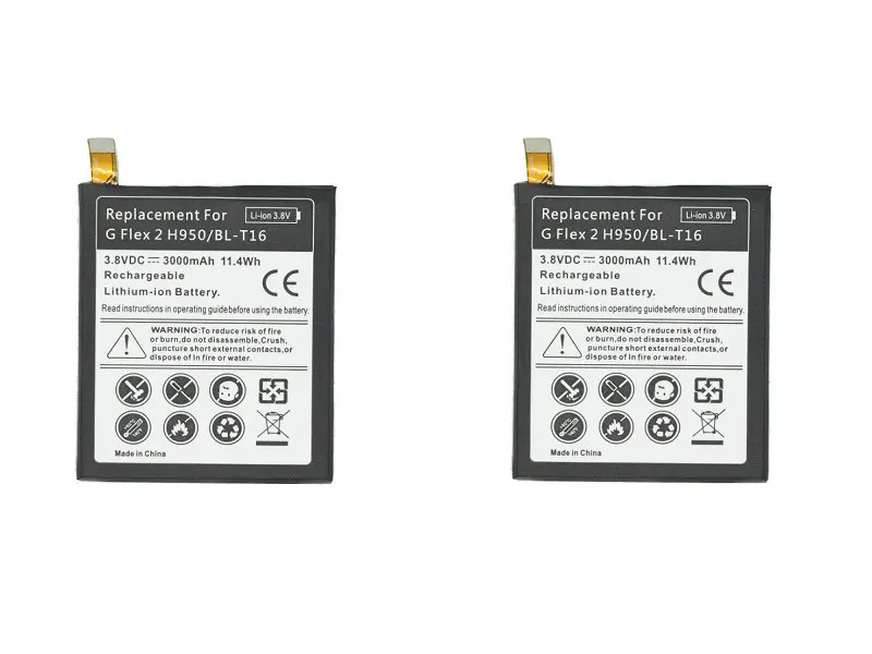 2 шт./лот 3000 мАч/11.4Wh BL T16 / Замена литий ионная аккумуляторная батарея для
