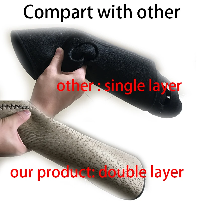 Top Quality Double layer Dash Mat Dashmat Dashboard Cover Sun Shade Board Carpet for Mazda 2 mazda2 2007-2012 | Автомобили и