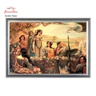 Золотые панно, Рукоделие, сделай сам DMC Вышивка крестом, наборы для вышивки, точные непечатанные религиозные рисунки Счетный крест