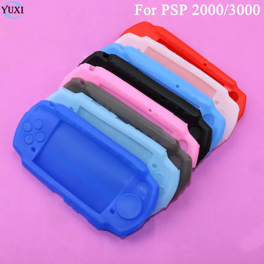 YuXi Мягкий силиконовый чехол для Sony PSP 2000 3000 защитный геймпада PSP2000 PSP3000 аксессуары