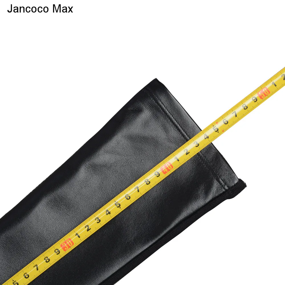 Jancoco Max модные дизайнерские женские длинные из натуральной овечьей кожи кружевные перчатки вечерние рукавицы S2066