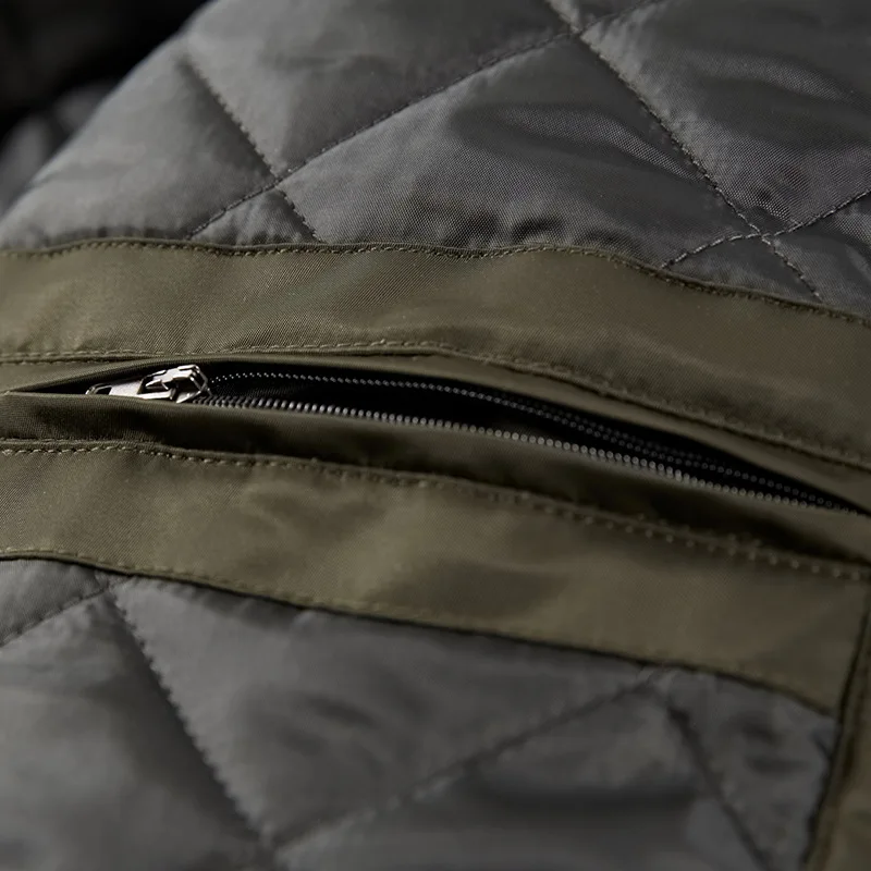 2018 Утепленная зимняя куртка парки Мужская брендовая одежда мужская хлопковая