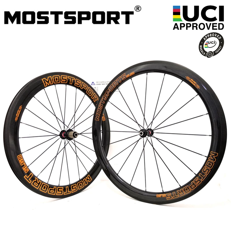 700C Road Clincher Carbon Wheels Front 50mm/Rear 60mm с Novatec A291-F482 HUB Pillar 1432 спицевой диммированный тормоз |