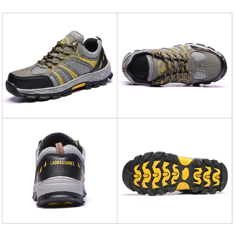Мужская обувь для пеших прогулок унисекс Рабочая из сетчатого материала