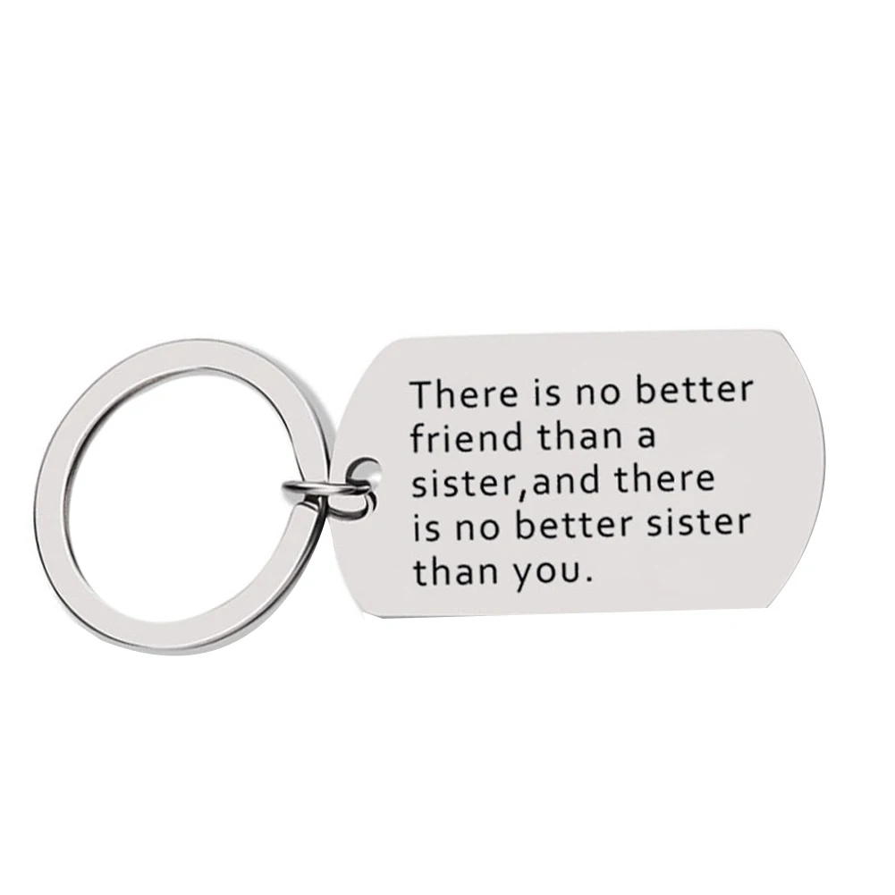 Лидер продаж 2020 брелок из нержавеющей стали с буквенным принтом держатель для