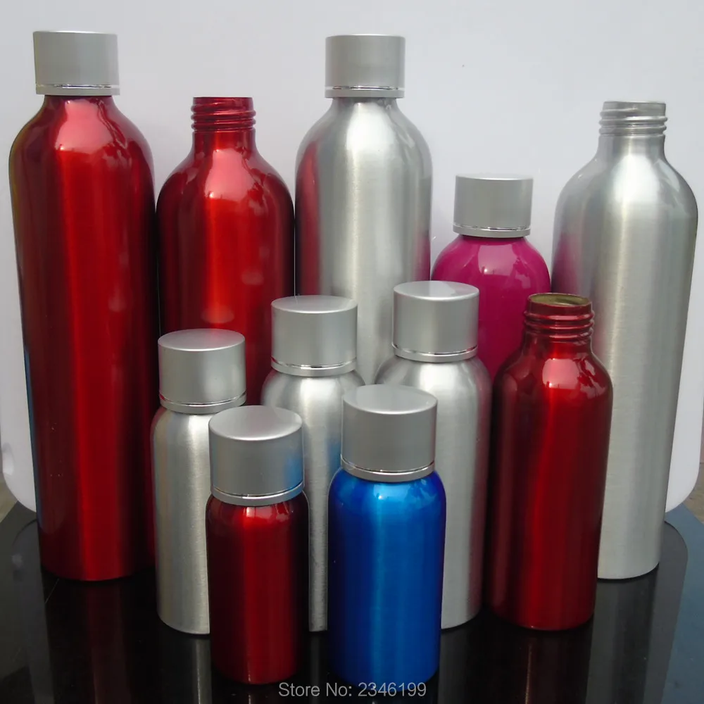 30ML 50pcs/lot Empty Cosmetic Cream/Liquid Container, Screw Cap Aluminum Cosmetic Packing Bottle, Multi Color Emulsion Bottle