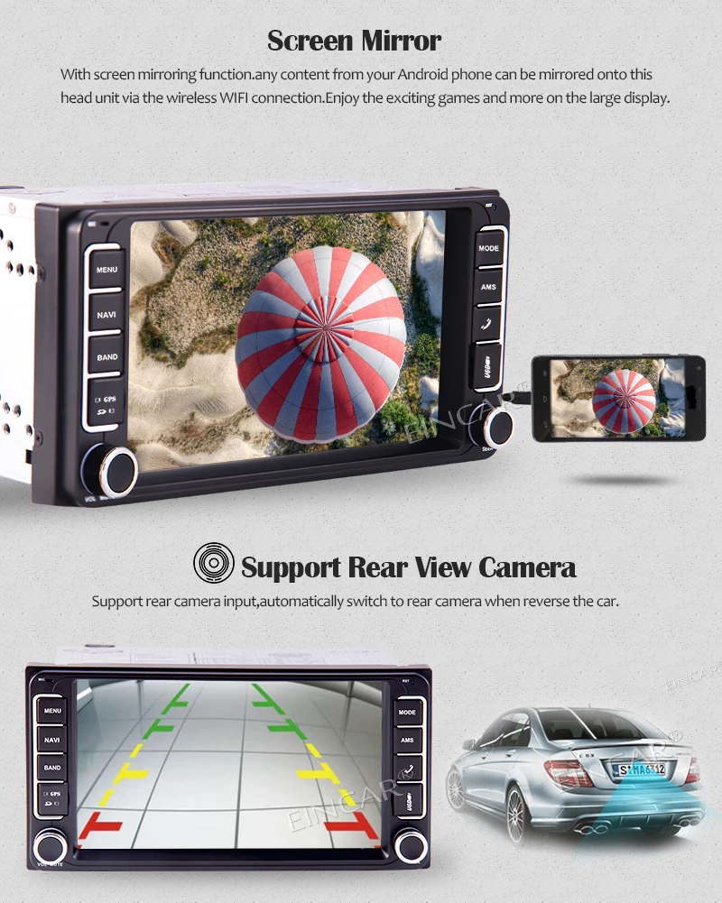 for Toyota- 7 Inch Capacitive Touch Screen GPS Car Radio with Bluetooth FM AM Receiver Phone Mirroring Steering Wheel | Автомобили и
