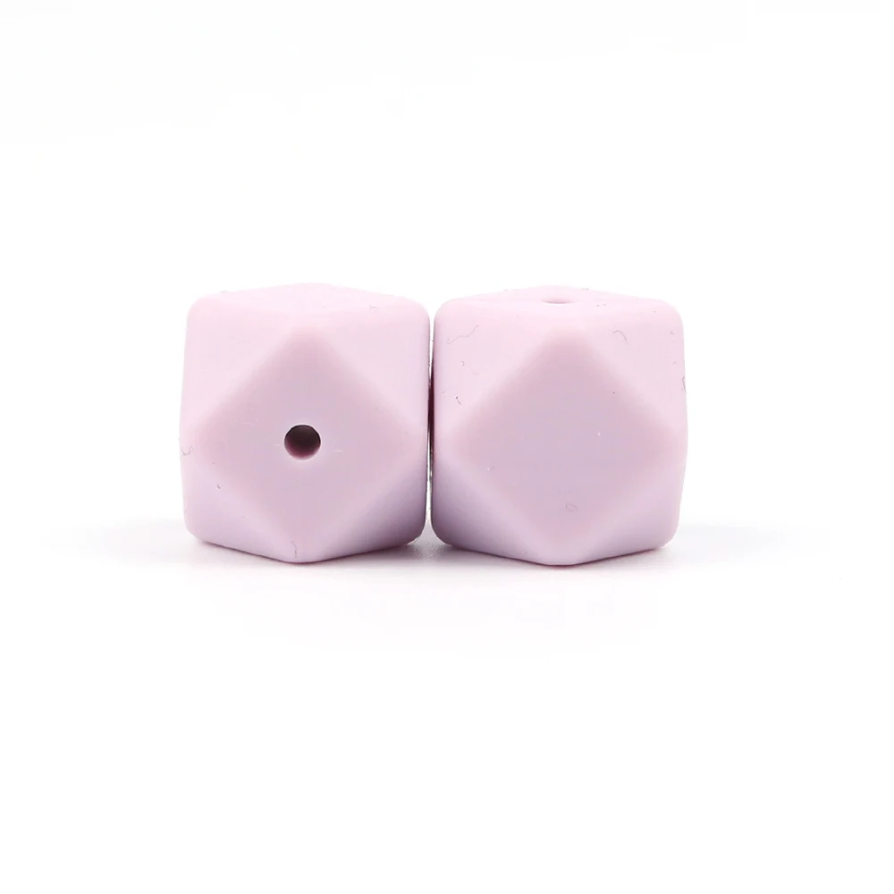 KAT039-63 BOBO. BOX 10 шт. шестигранные силиконовые бусины 14 мм пищевого качества Детские Прорезыватели без бисфенола DIY ожерелье цепочка для зубов Уход за зубами подарок - Цвет: KAT039-63