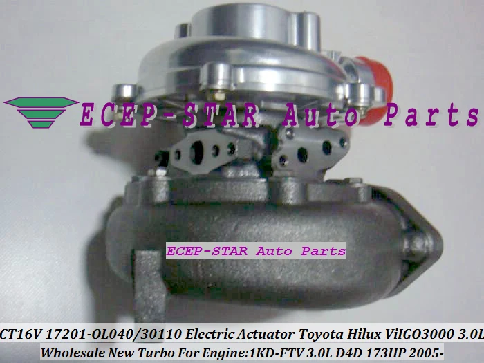 Бесплатная доставка CT16V 17201-OL040 17201-30110 турбо без привода для TOYOTA Landcruiser Hilux SW4 D4D 05-