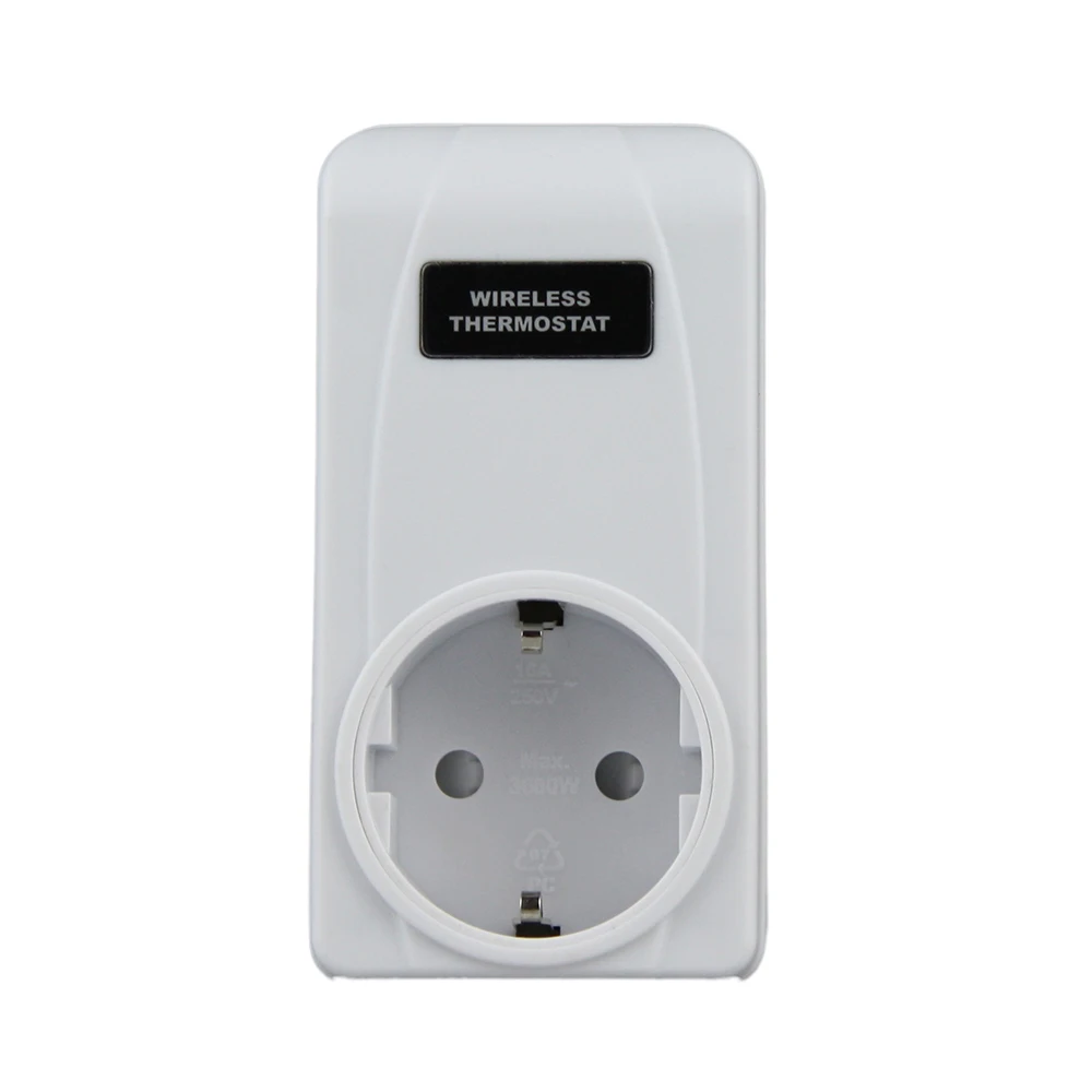 Беспроводной RF ЕС/Великобритания ЖК дисплей Plug In термостат охлаждающий