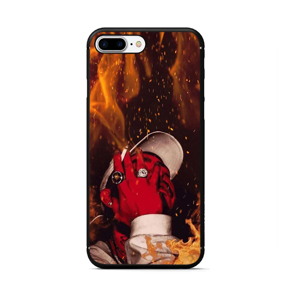 B12 Мягкий ТПУ чехол для телефона post malone для iPhone 5 5S 6 6s 7 8 Plus X XR XS MAX - Цвет: B12