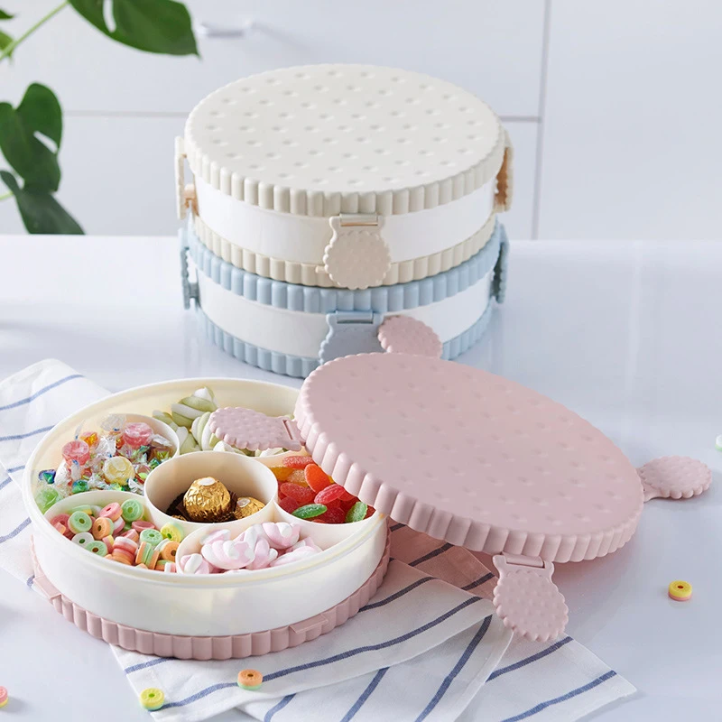 Портативный Многофункциональный Круглая для хранения еды контейнер фруктовое