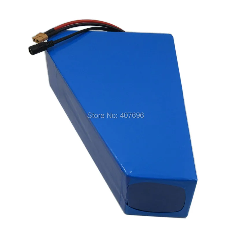 750W 48V литий-ионный аккумулятор 48V 15AH Треугольники батарея 48В, фара для электровелосипеда в батарея 2200 мАч 18650 ячейки с 2A Зарядное устройство