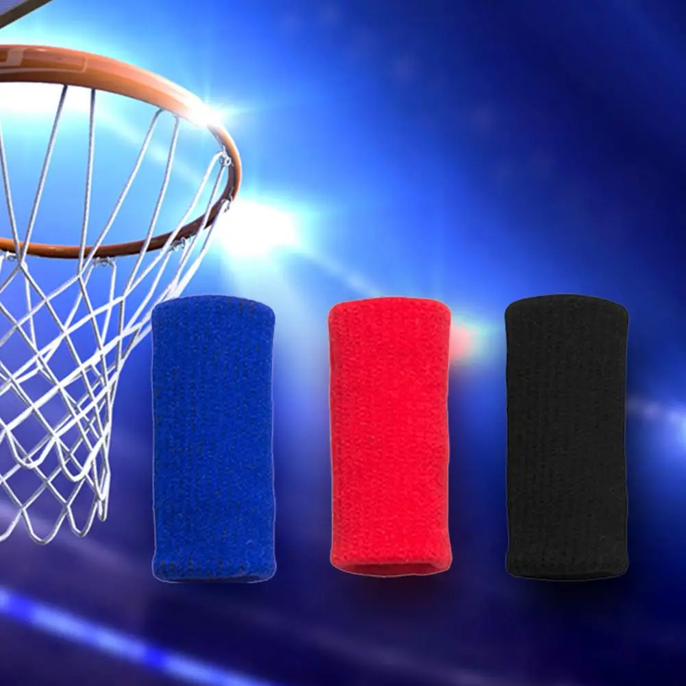 

Set Of 10/10 PCS Sports Fingerstall Basketball High Elasticity Movement Finger Cap Motion Finger Sleeve Basketball Finger Guard