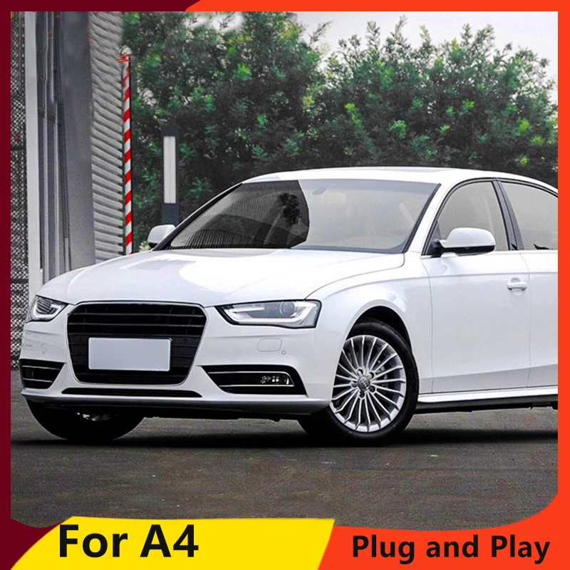 Автостайлинг KOWELL для Audi A4 2014 2015 фары высокая конфигурация B9 светодиодные линзы DRL