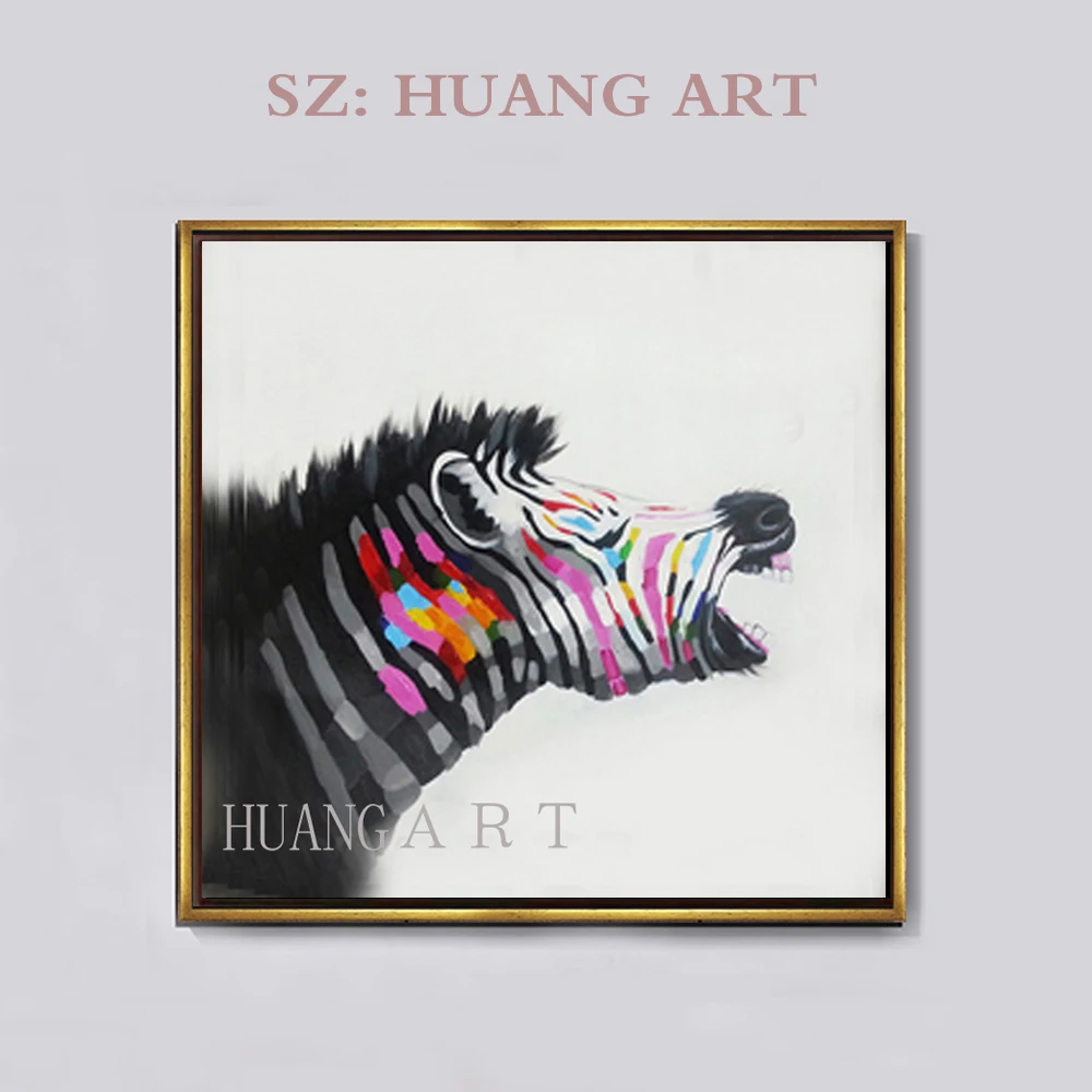 

Hand-painted wall art 100% hand-painted horse lovers on canvas modern abstract painting animal oil painting family decoration
