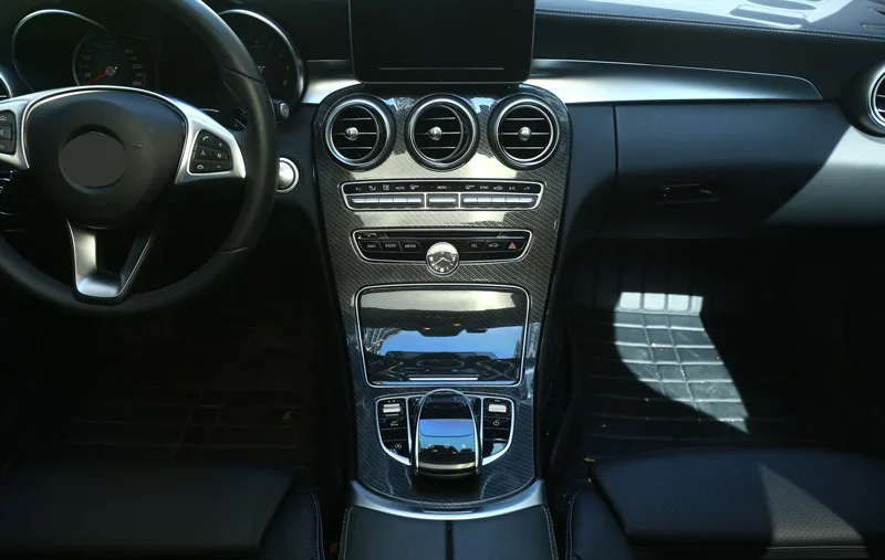 Новинка! Углеродное волокно ABS Центральная крышка для Mercedes Benz C Class W205 15-17 для Mercedes-benz glc-класс X253-17 автомобильные аксессуары