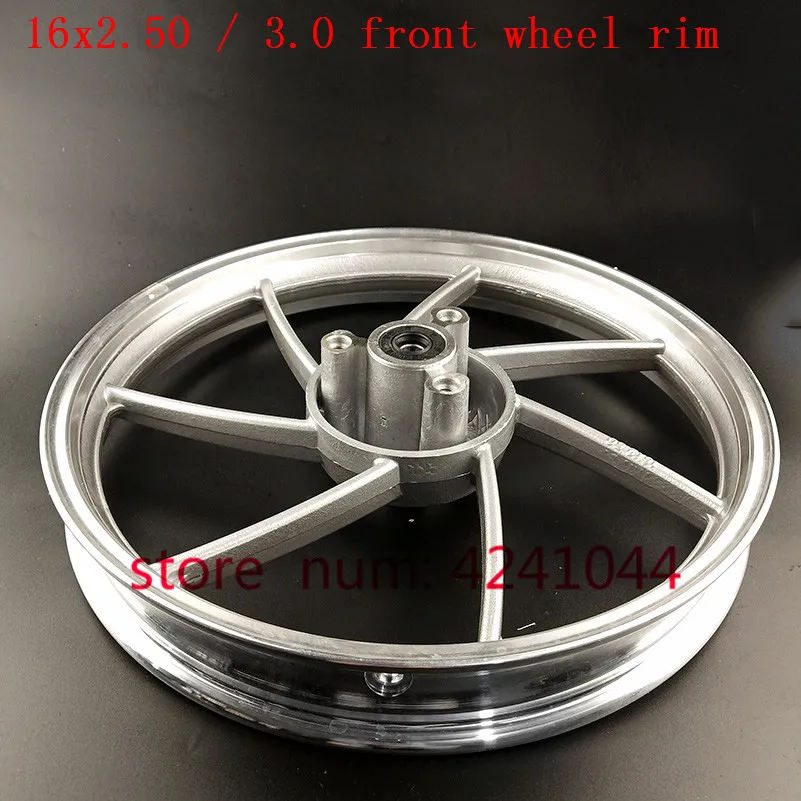 

16 inch Aluminium alloy front wheel hub 40mm orifice disc 6200 bearing rims for 16X2.50 16x3.0 tyre fits Electric vehicle E-Bike