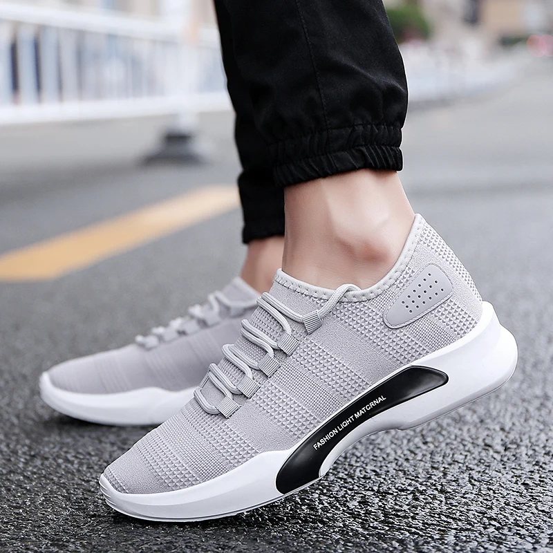 WAWFROK Men Shoes 2018 Summer Spring Mesh Casual Lace-Up New Fashion Outdoor Sneakers Footwear | Обувь