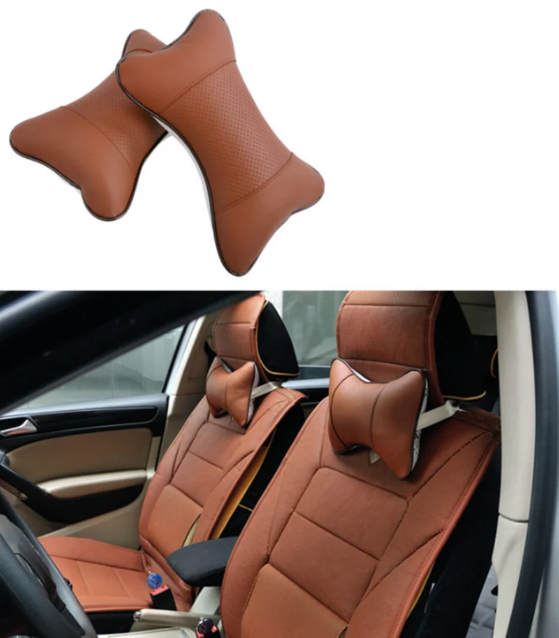Reposacabezas de coche, almohada de cuello para Dodge Caliber Challenger Charger Durango para Pontiac Bonneville Vibe 2009 Grand AM 2015, accesorios