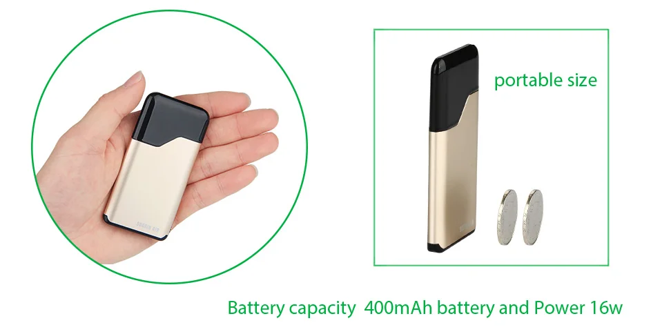 Комплект Suorin Air Plus с аккумулятором 930 мАч и 3,5 мл pod VS Suorin Air Kit, аккумулятор 400 мАч и 2 мл pod vs Minifit/Drag nano/